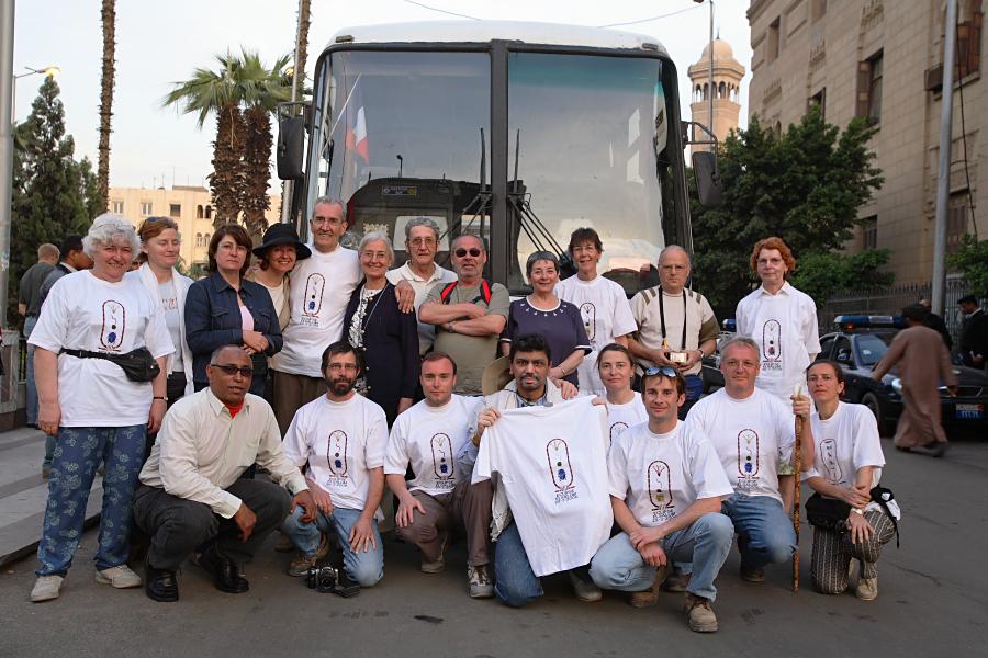 Le groupe, notre chauffeur et notre guide